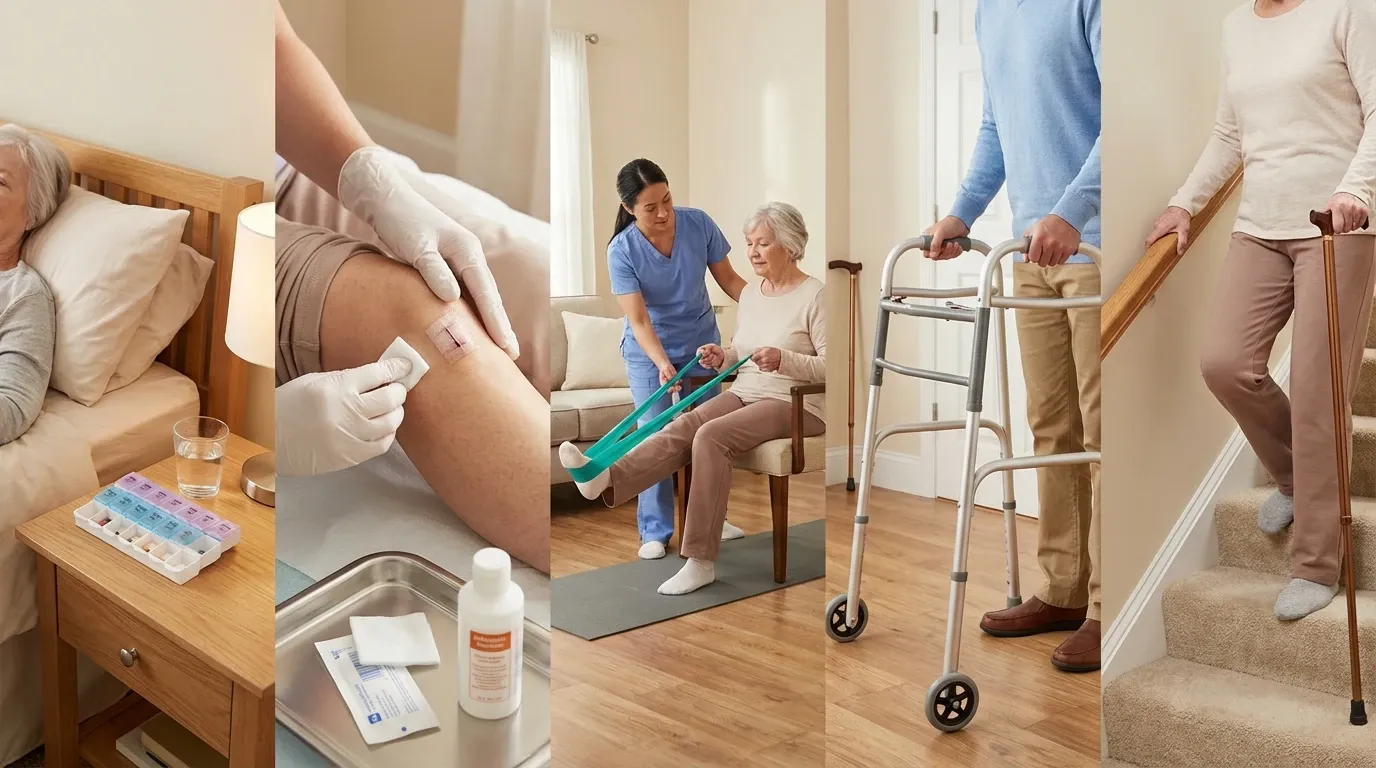 روزهای نخستین در منزل و مراقبت بعد از جراحی تعویض مفصل